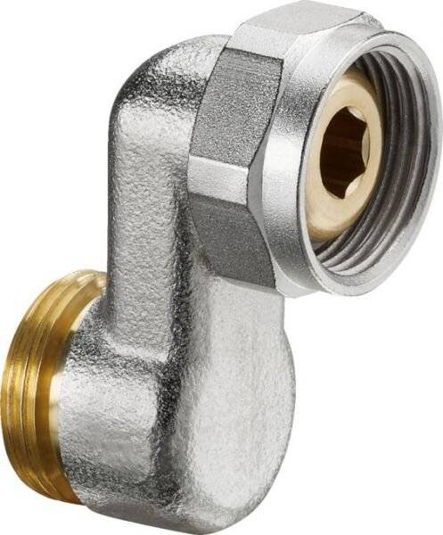 Oventrop S-Anschlussverschraubung G 3/4" Außengewinde x Überwurfmutter, Messing vernickelt-2