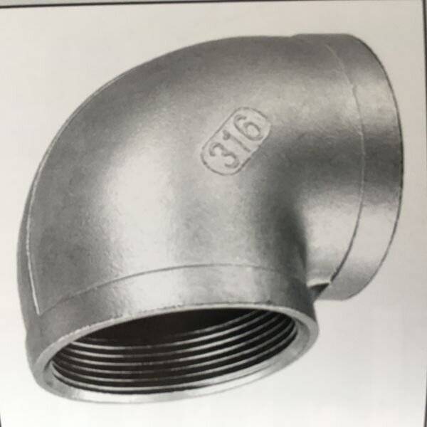 INDUSTRIE Edelstahl-Gewindefitting 1.4408 301 - Winkel 90° - 1/4-0