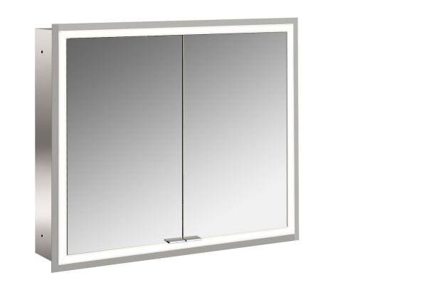 EMCO BAD Lichtspiegelschrank prime 06272 Unterputz, 2trg. 800 mm alu.