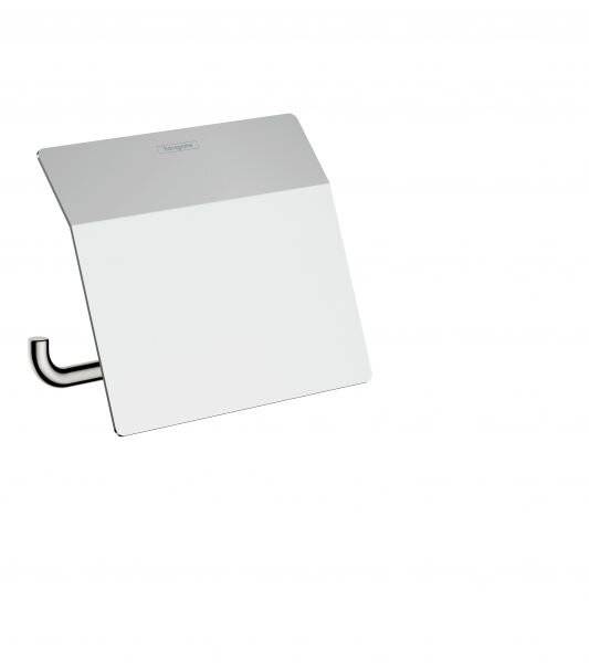 Hansgrohe AddStoris Q Toilettenpapierhalter, Deckel, Chrom-2