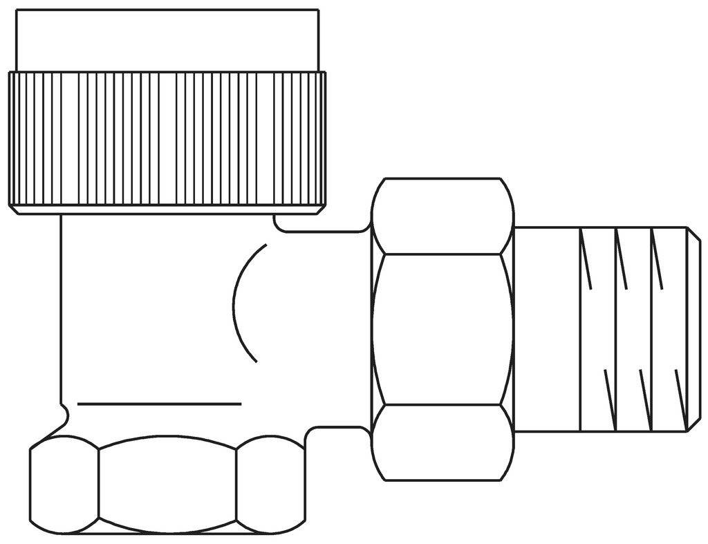 OVENTROP Thermostatventil "AF" DN10, R 3/8", PN10, Eck-1