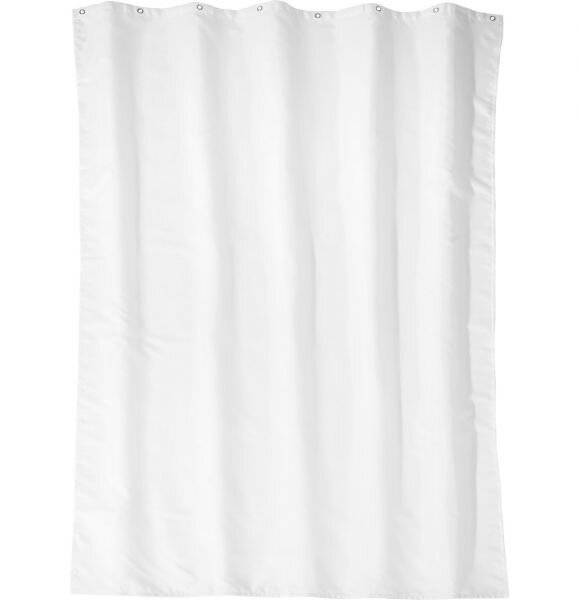 ASW SCHMIDT Brausevorhang Textil weiß, M 8 Ösen, Breite: 1200 / Höhe: 2000mm-0