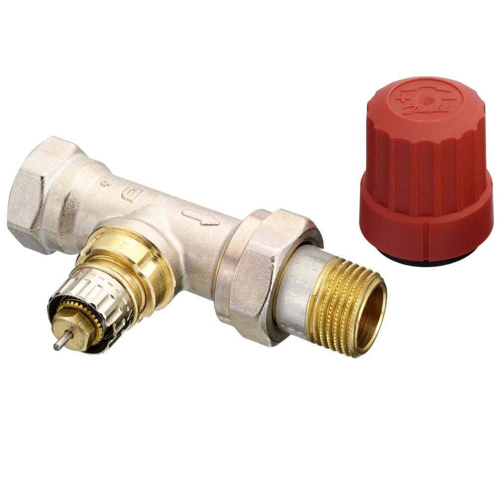 DANFOSS Ventilgehäuse RA-N 15 R 1/2, Durchgang, matt vernickelt-3