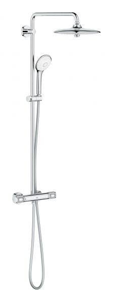 Grohe Euphoria 260 Duschsystem mit Aufputz-Thermostatbatterie, Aquadimmer, Wandmontage, Brausearm 450mm, CoolTouch,-4