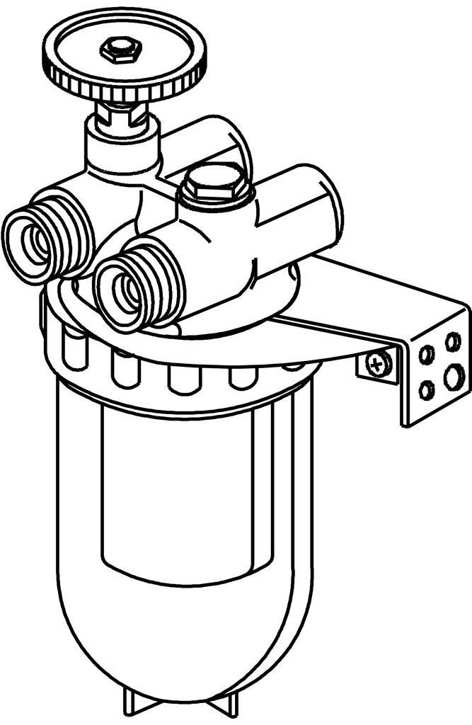 OVENTROP Heizölfilter-Zweistrang "Oilpur Z A" DN10, 3/8"IG, 3/8"AG, Filz-1