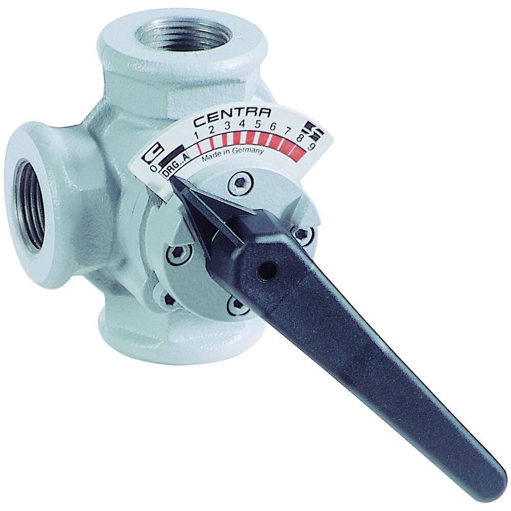 Resideo 3-Wege-Muffenmischer DR GG 20, PN 6, gerade DN 32, Grau-3