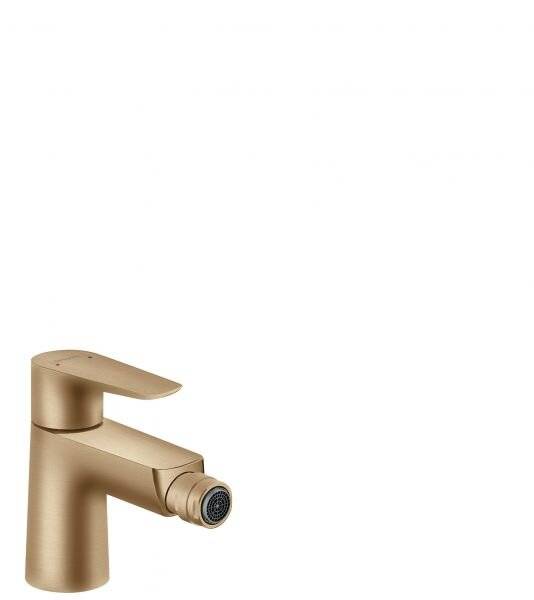 Hansgrohe Talis E Einhebel-Bidetmischer, 5l/min, Zugstangen-Ablaufgarnitur, Brushed Bronze-3