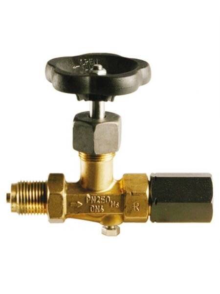 AFRISO Manometer-Absperrventil DIN 16270 Form A, G1/2, Messing, PN250-0