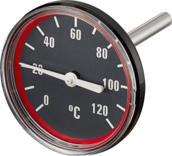 Oventrop Thermometer für Regumat DN 25 ab Baujahr 2015, 32 2013 und plus, Rot, 1357099-2