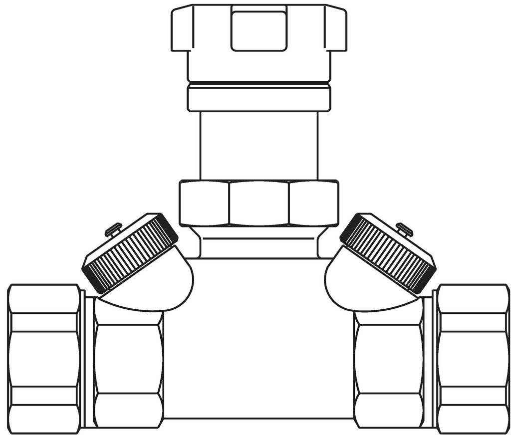 OVENTROP Strangabsperrventil Hycocon ATZ DN32,1 1/2"AG,m. Mess-u.Entleerungsv.,Ms-1