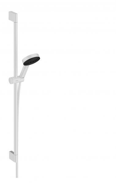hansgrohe Pulsify Select S Brauseset 105mm 3jet Relaxation mit Brausestange 900mm 11,4l/min Mattweiß-2