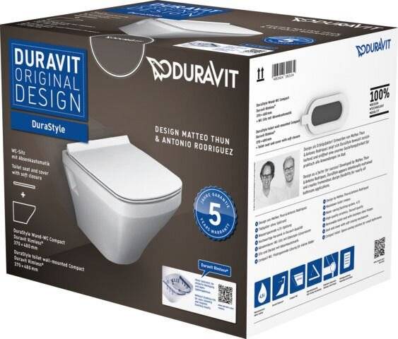 Duravit Wand-WC-Set DURASTYLE Comp rim. weiß-2