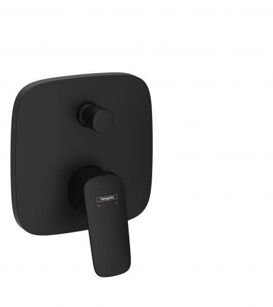 HG Fertigmontageset LOGIS für Unterputz Wannenmischer mattschwarz-3