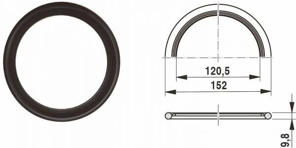 Bosch Dichtring 120x152x10mm, 63043454-1