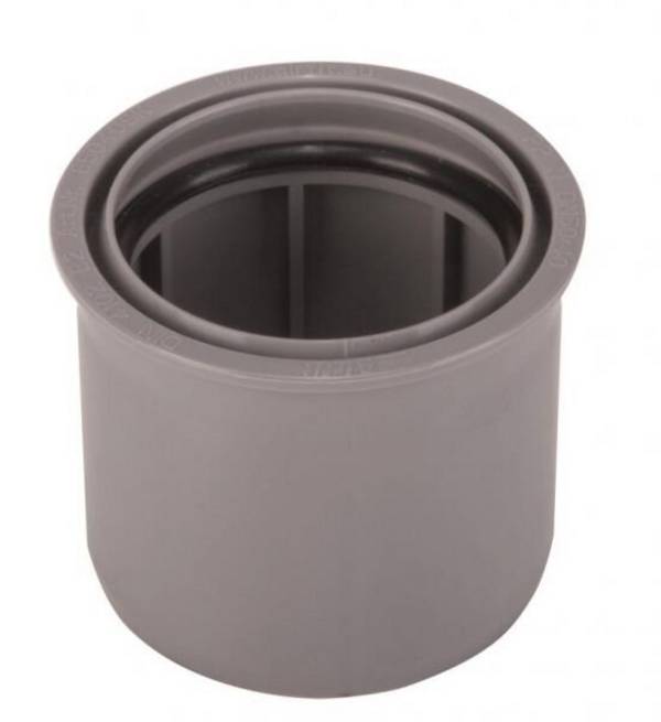 AIRFIT Superkurz-Reduzierstück DN 50x40 aus PP, grau