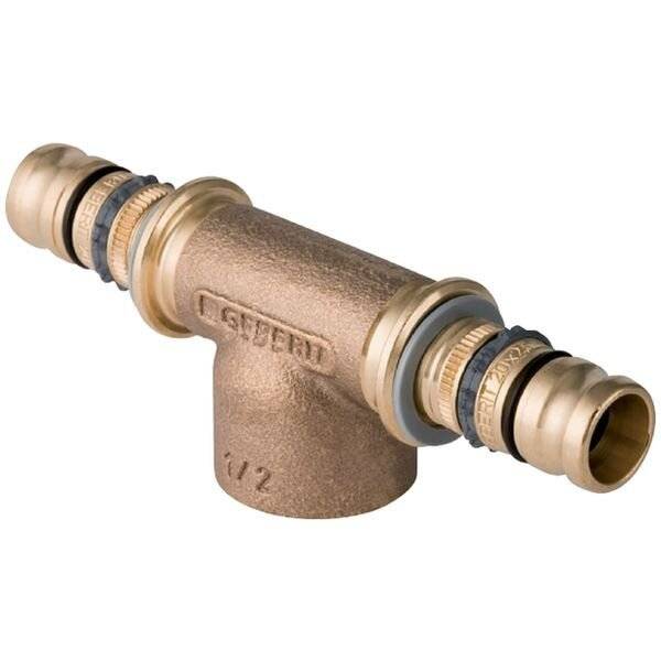 Geberit Mepla T-Stück mit Innengewinde, D 26mm, Rp 3/4", D1 Rotguss bleifrei-3