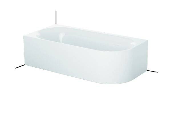 Bette Lux Oval IV Silhouette Badewanne Eck Weiß 1850x850x450/575mm Sonderform 2-Sitzer GT-Stahl-2