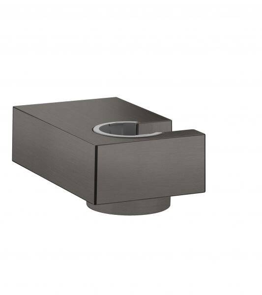 hansgrohe Brausehalter Porter E für Handbrausen, Schwarz/Chrom gebürstet-3