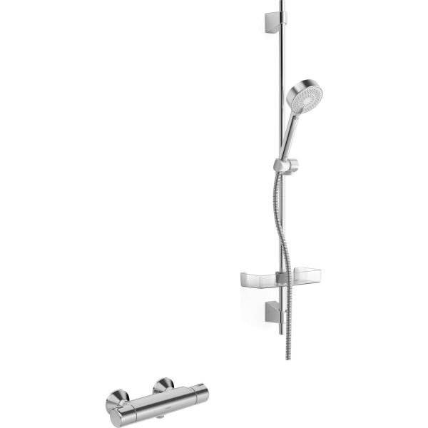 Hansa Micra Renovierungsset Brausebatterie mit Brausegarnitur, DN 15, Chrom, 48150171-4