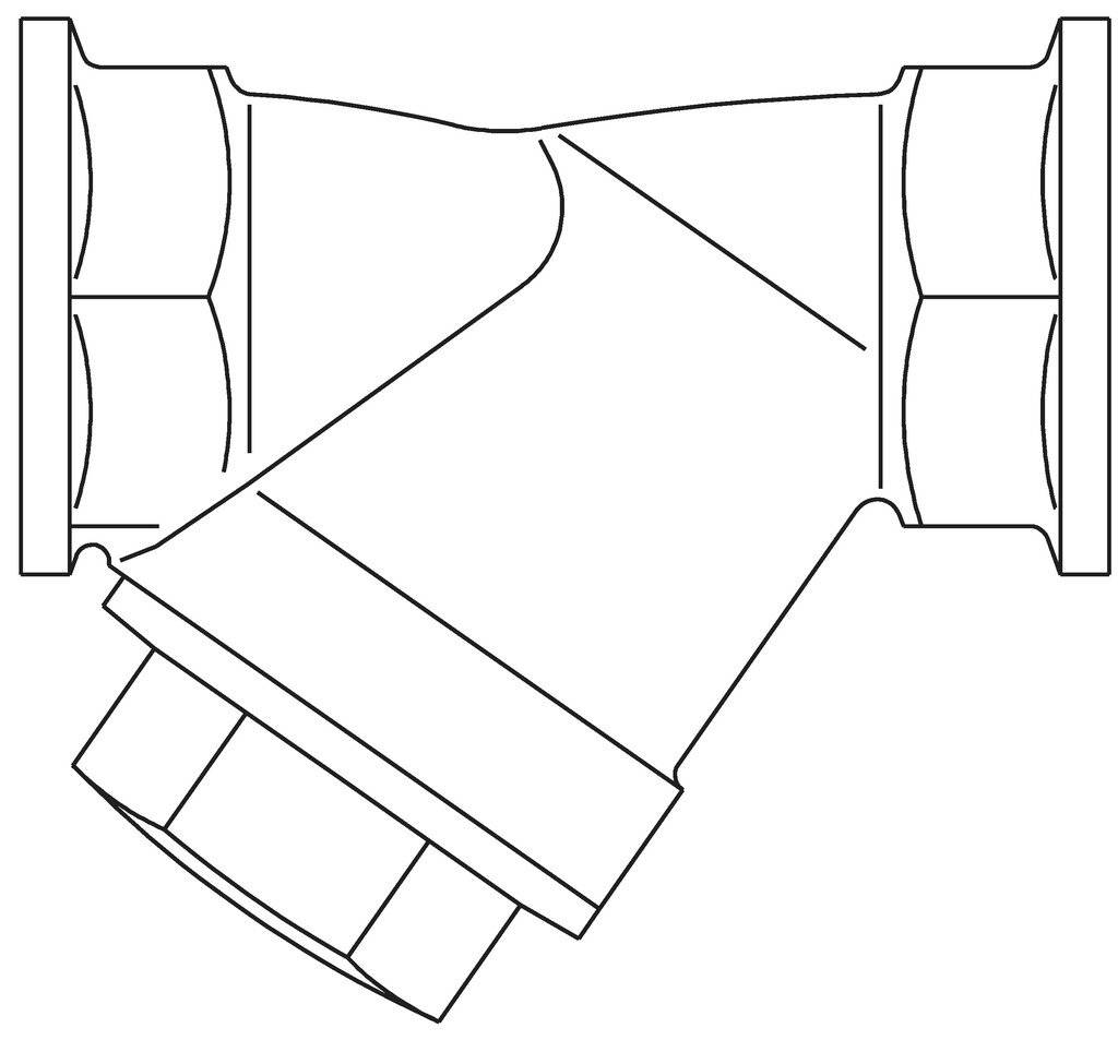 OVENTROP Schmutzfänger PN25 DN20, 3/4"IG, Siebeinsatz 0.6, Rg-1