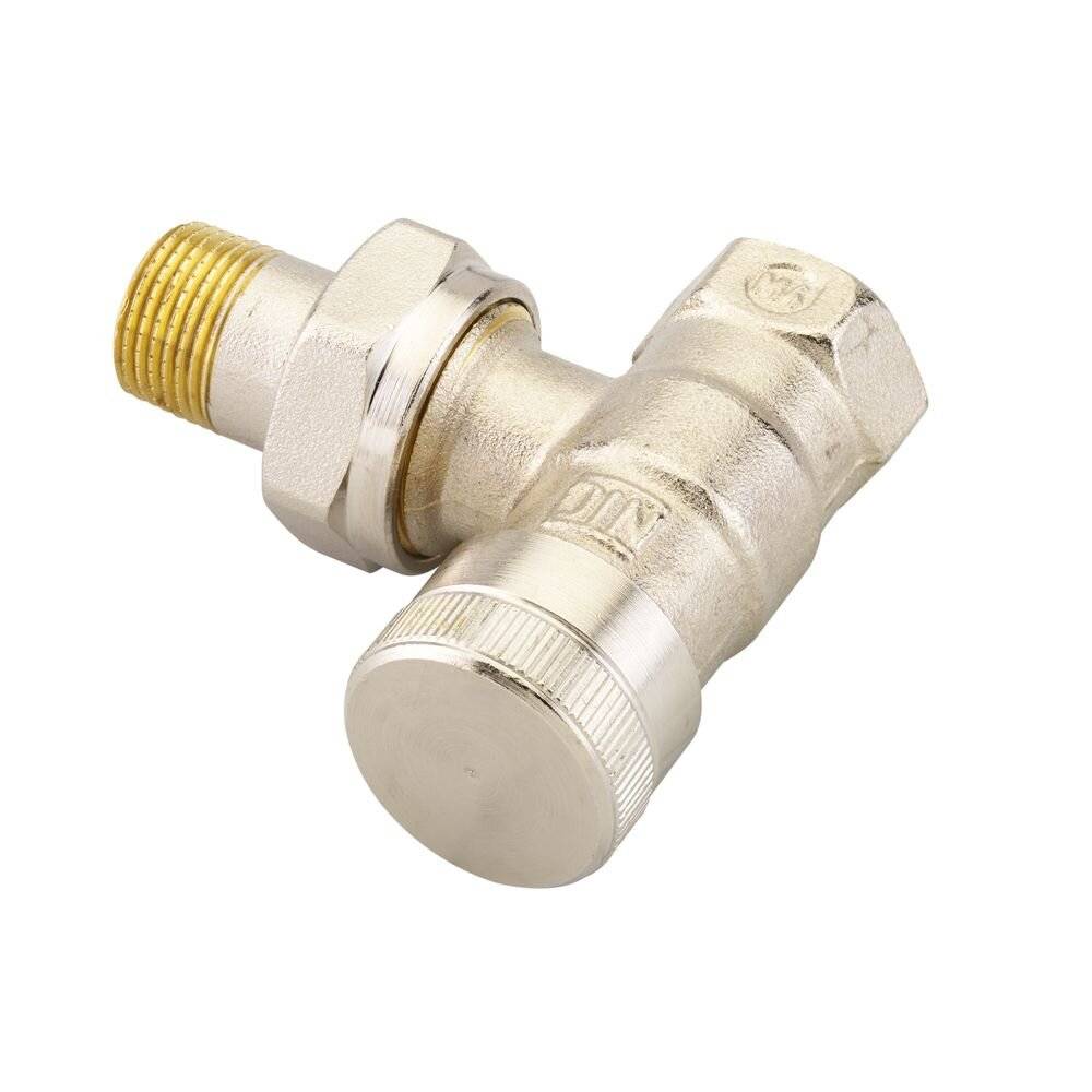 DANFOSS Rücklaufverschraubung RLV 10 R 3/8, Eck, vernickelt-0