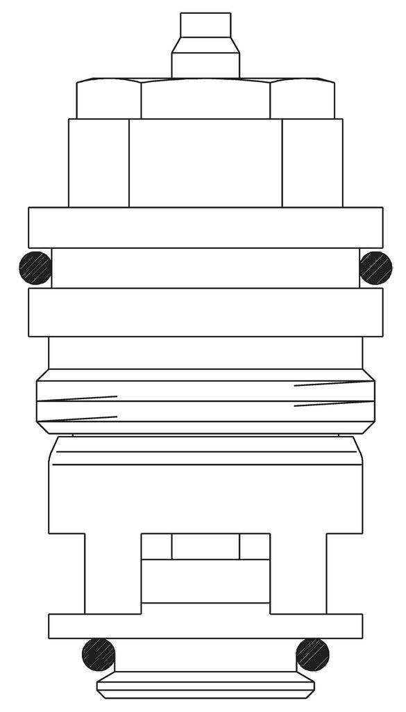 OVENTROP Ventileinsatz für vertauschten Vorl./Rückl. d.Th.Ventile A,AV6,RF,RFV6-1