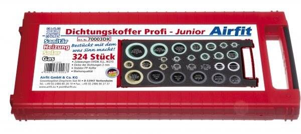 airfit Universal-Dichtungskoffer, Juniorfür Sanitär, Heizung, Solar, Gas