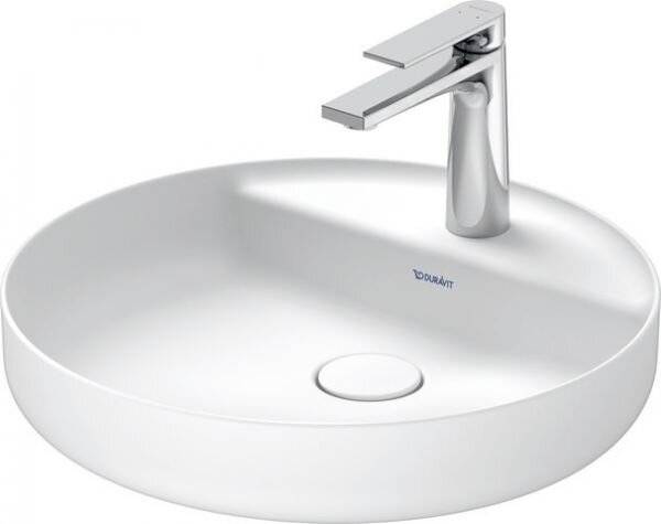 DURAVIT Aufsatzbecken Vitrium 460 Wß Sem Rd. Wa 1 M Hhl.b. Hnl pr Wp 1Mitte Gschl