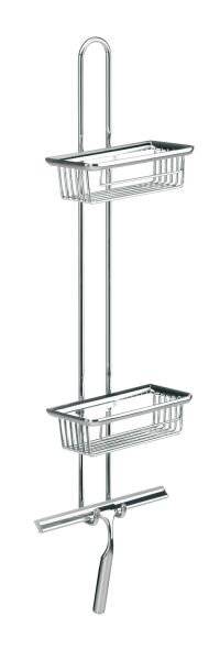 Emco Wandetagere SYSTEM 2 2 tiefe Körbe, Duschwischer chrom-3