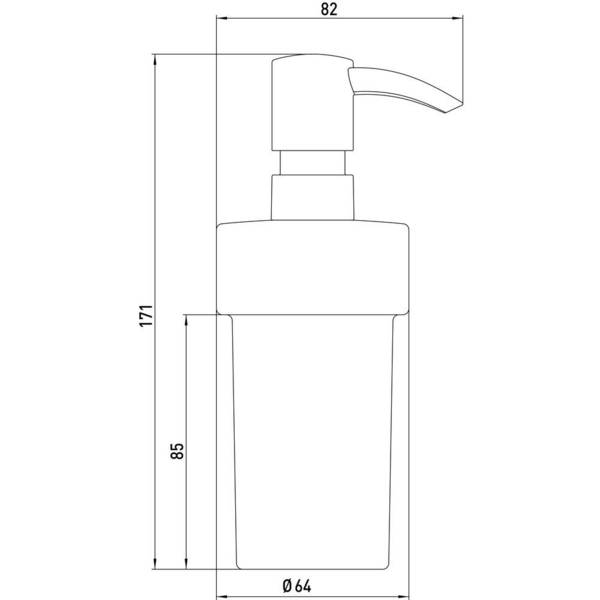 concept Seifenspender concept 100 002-1170 Behaelter u.Dosierpumpe aus Kunststoff
