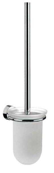 EMCO 451500101 Toilettenbürstengarnitur rondo 2 Behälter Kristallglas satiniert,-2