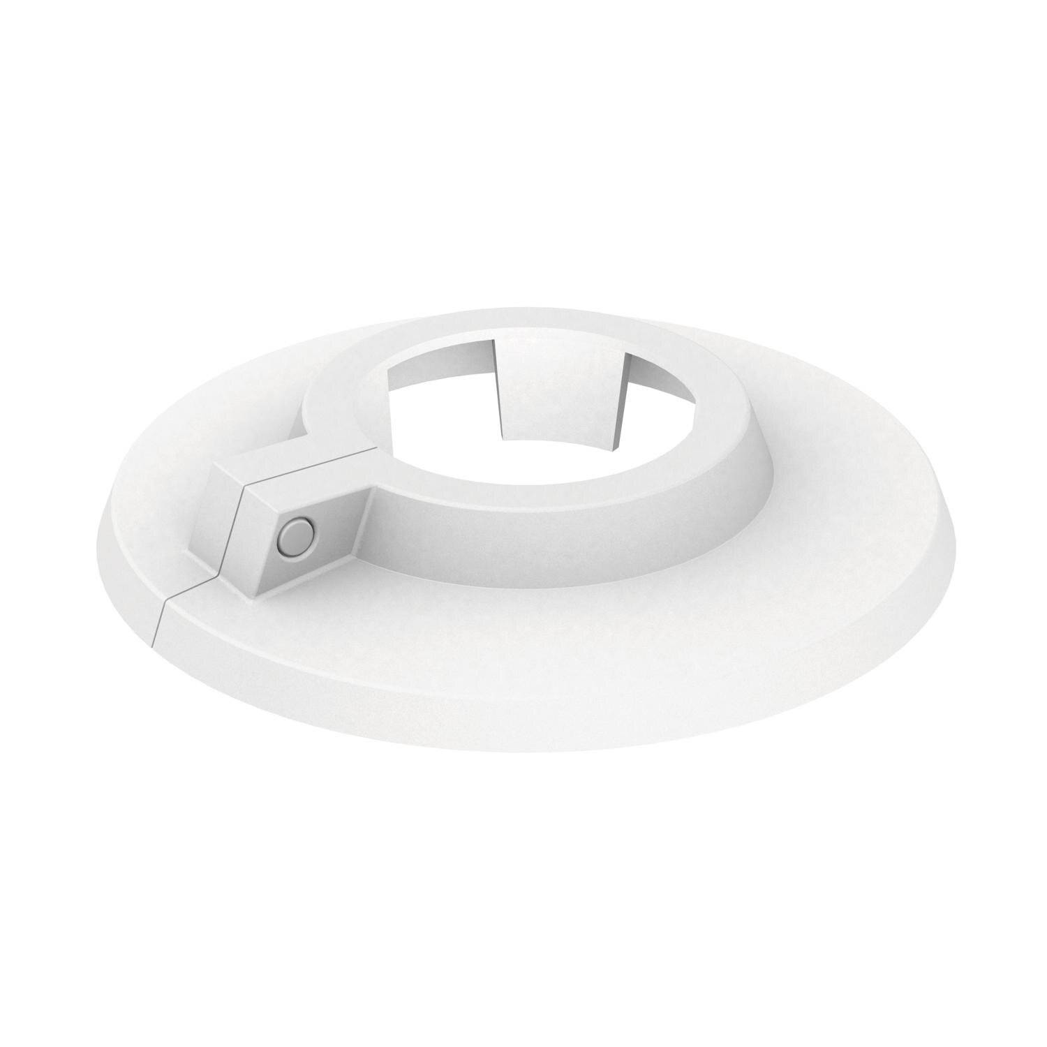 FLAMCO SIMPLEX Kunststoff-Klemmrosette Typ RKW, weiss 15mm-1