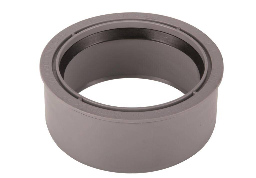 Airfit Superkurz-Reduzierstück DN 110/90, 2,2mm Einbauhöhe, PP, grau-1