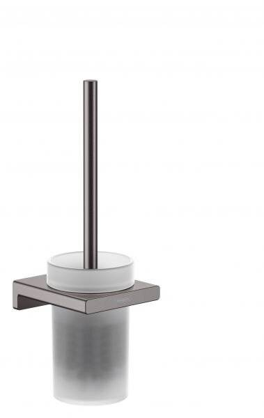 Hansgrohe AddStoris Q Toilettenbürstenhalter, Wandmontage, Brushed Black Chrome-2