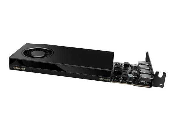 NVIDIA RTX A400 Grafikkarte 4 GB GDDR6 PCIe 4.0 x8 Low-Profile 4 x Mini DisplayPort