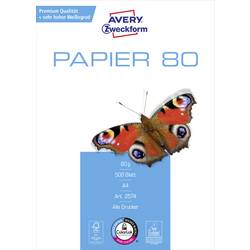 Image of Avery-Zweckform PAPER Inkjet + Laser 2574 Universal Druckerpapier Kopierpapier DIN A4 80 g/m² 500 Blatt Weiß