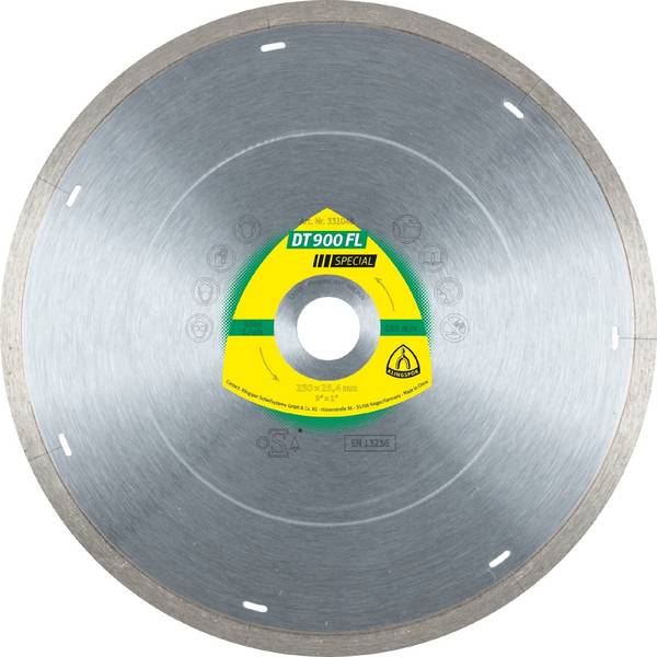 Diamantgroßtrennscheibe DT 900 FL Special für Fliesen Porzellan Keramik Marmor geschlossen 200 x 1,6 x 30(25,4) mm