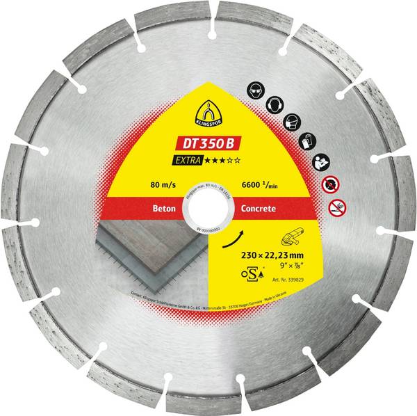 Diamanttrennscheibe DT 350 B Extra für Beton Altbeton Standardverzahnung 150 x 2,4 x 22,23 mm