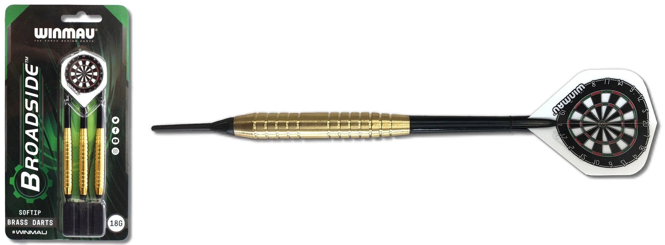 Winmau Broadside Brass Softdart 2225-18 g-0
