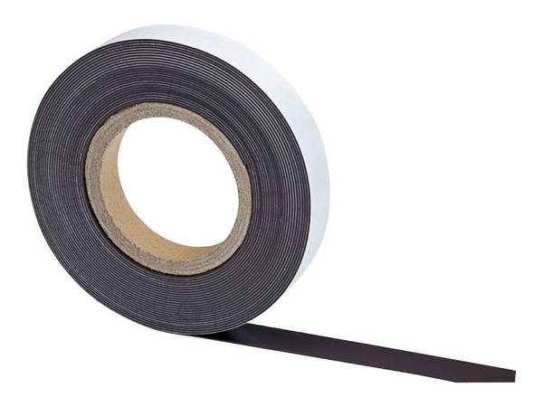 HEBEL Magnetband Länge 10 m Breite 25 mm schwarz Dicke 1 eine Seite