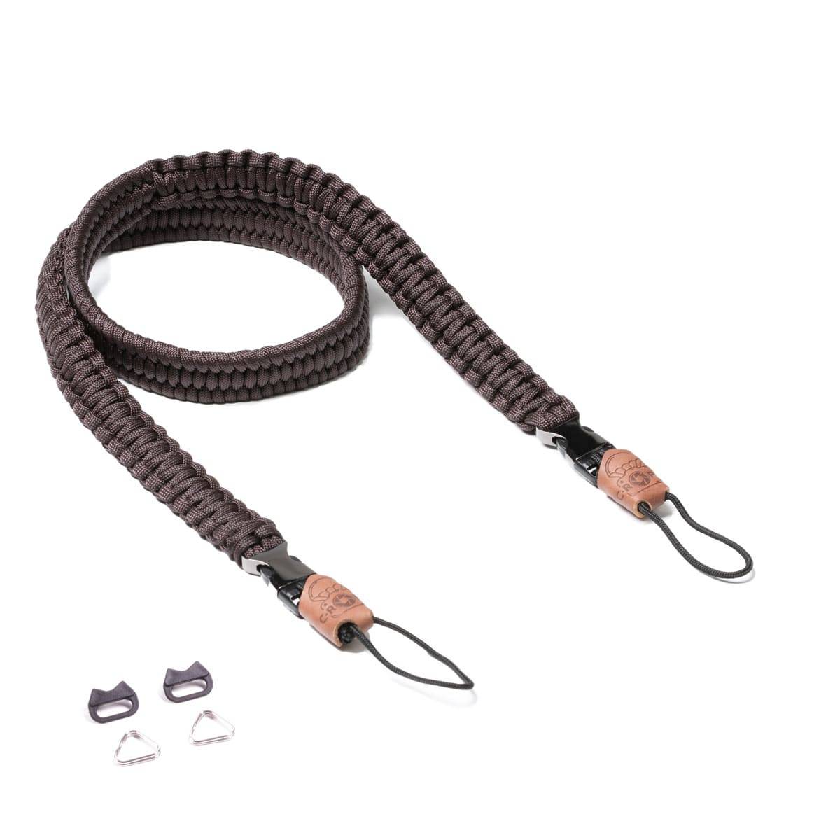 C-ROPE Kameragurt Traveler aus Paracord Dark Coffee retail-0