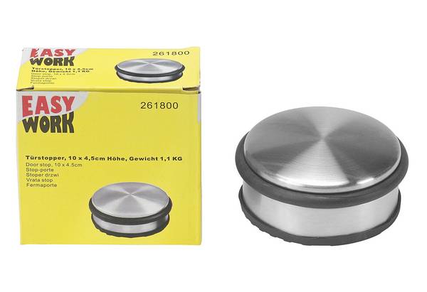 Easy Work 261800 Türstopper, Metall, mehrfarbig, Ø 10 cm x 4,5 cm
