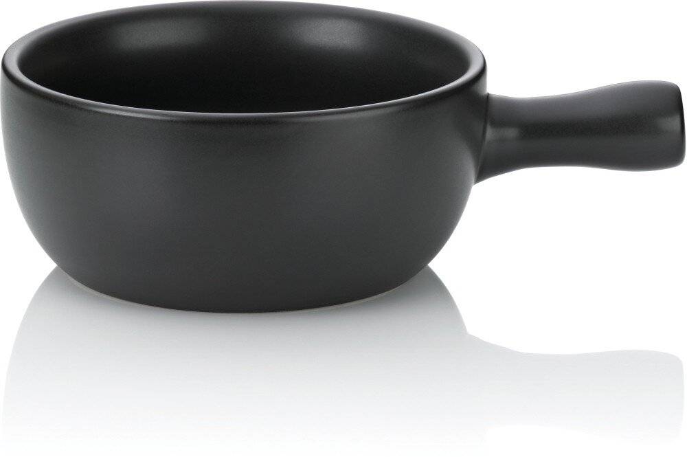 Fonduepfanne Basel 2 Liter Keramik schwarz-0