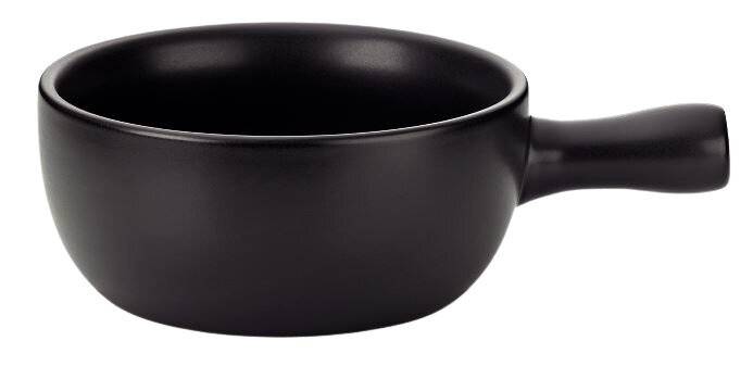 Fonduepfanne Basel 2 Liter Keramik schwarz-1
