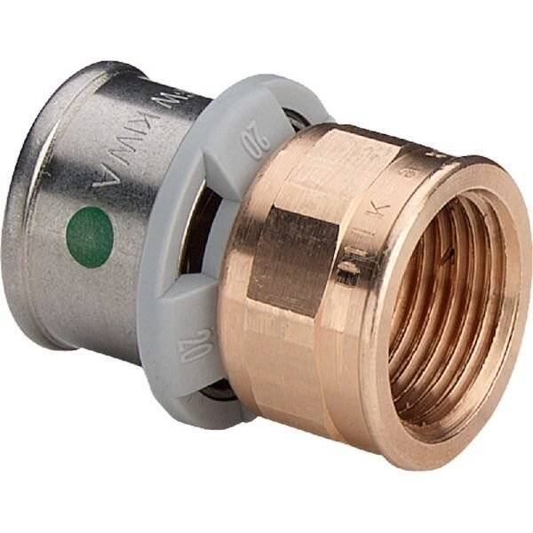 VIEGA Uebergangsstueck SANFIX-P 2112 304829 16x3/4, aus Rotguss, mit Innengewinde