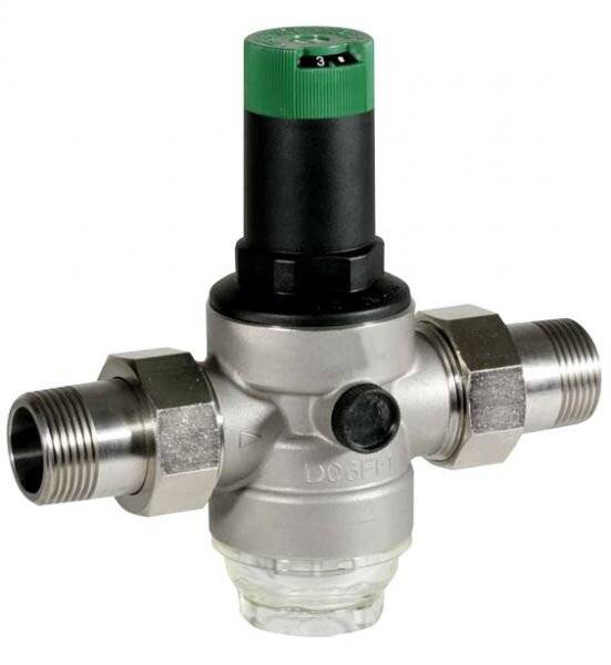 Resideo Druckminderer D06FI mit Einstellanzeige, Edelstahl, A, R 1/2"-0