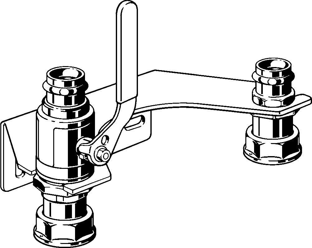 VIEGA Montageeinheit VIEGA 2648T, 632755 28mm, m.thermischer Absperrung TAE-2