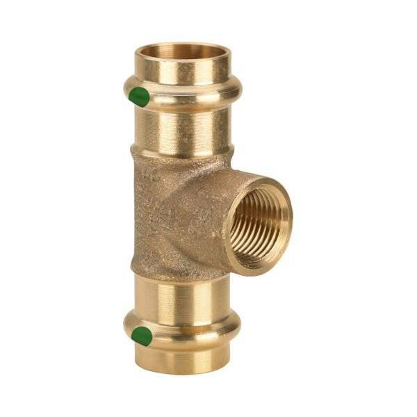 Viega T-Stück Sanpress 2217.2 22xRp 3/4x22mm, RG o Sil-br, SC-Con.-1