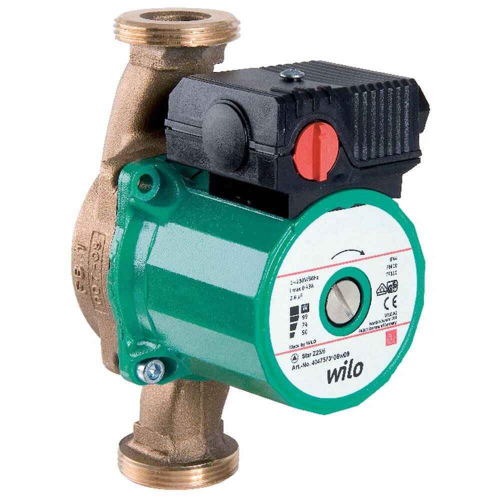 WILO Nassläufer-Standardpumpe Star-Z 25/2,Rp1,1x230V,46W-0