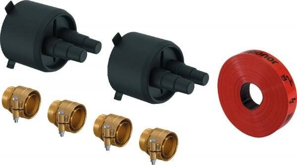 UPONOR Ecoflex Rohranschluss Set Varia Twin 40x3,7/140-0
